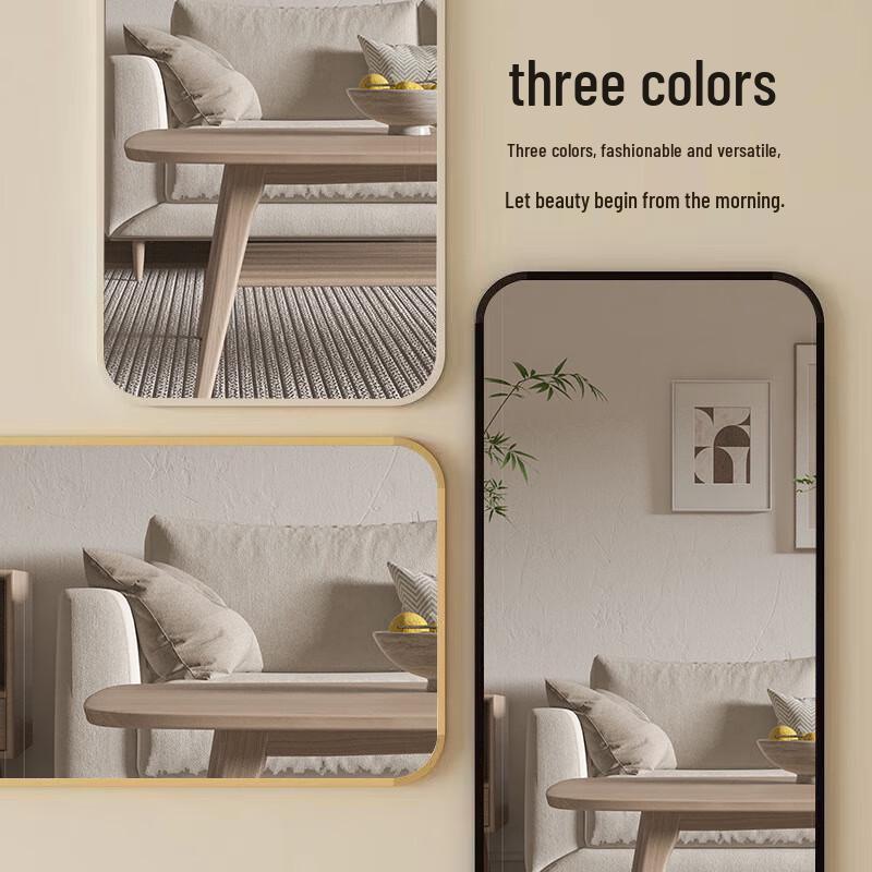 No-Drill Self-Adhesive Full Length Dressing Mirror