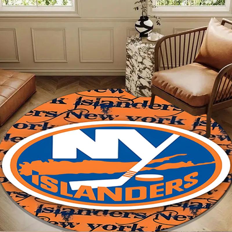 Inselbewohner Hockey Stolz Runder Teppich für Wohnzimmer, Schlafzimmer, Spielzimmer, Stuhlteppich, Teppich, Kreis Teppich, Große Größe Dekor Fan Weihnachtsgeschenk