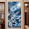 Leopardo delle Nevi Taglia Grande Pittura Diamante Animali Fai da Te Quadrato Pieno Rotondo Trapano Strass Ricamo Mosaico Punto Croce Kit Decorazione Murale