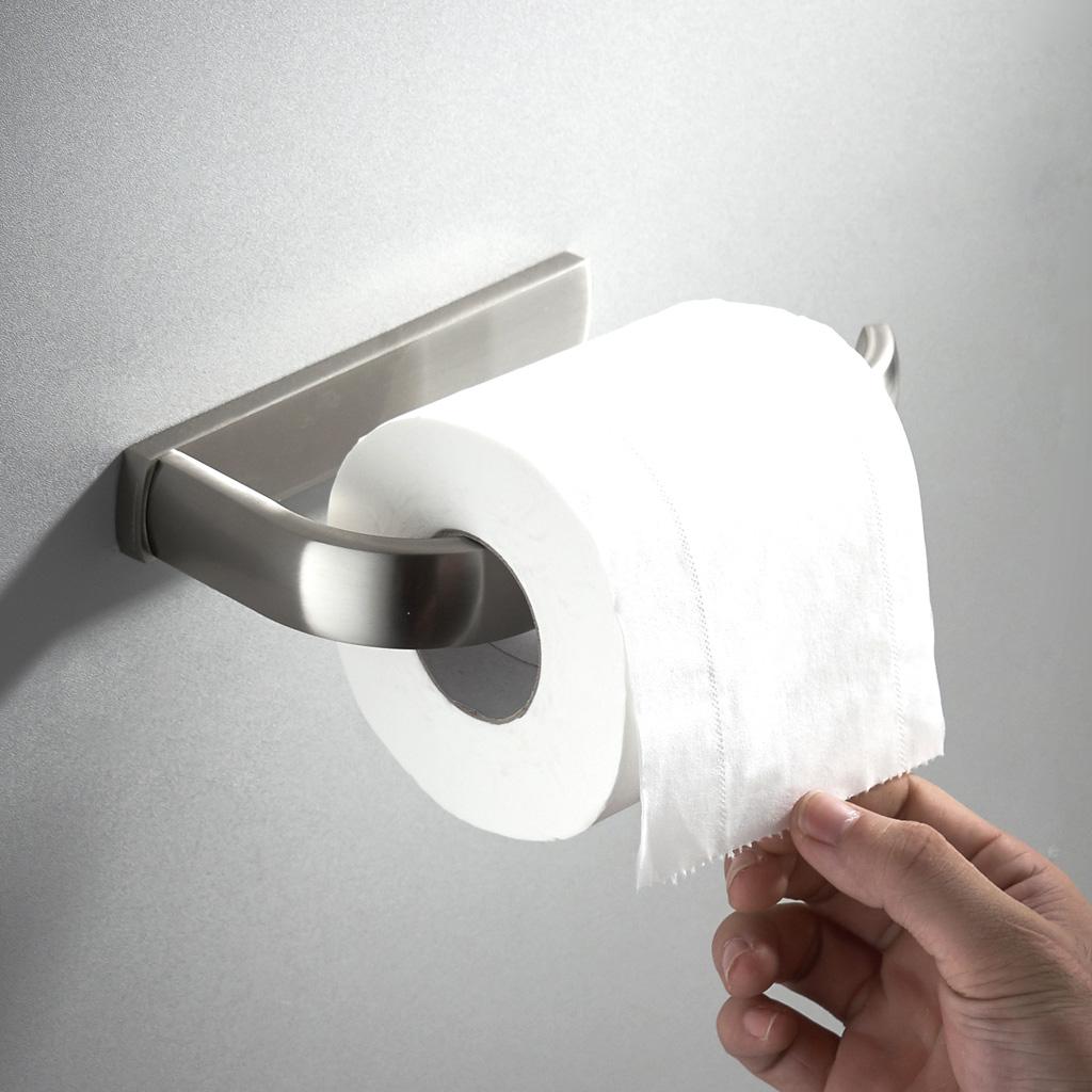 Single Wall Mounted Toilet Roll Paper Holder Shelf Rack Roller bathroom and kitchen Toilet Tissue Roll Hanger Towel Rack