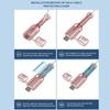 2 Stück Datenkabel-Schutzhülle Silikon-Kabelschutz Kabelaufwickler 2 in 1 Schutzabdeckung Staubdichte Ladekabel-Organisation