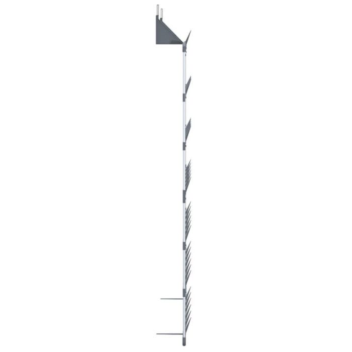 VidaXL Hanging Shoe Rack Silver 66x13x139 Cm 344372