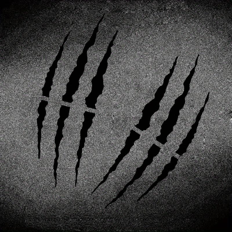 Monsterkralle Wasserdichter Vinyl-Aufkleber, Universeller Aufkleber für Motorradkotflügel Rennhelm Auto Laptop Styling Dekor