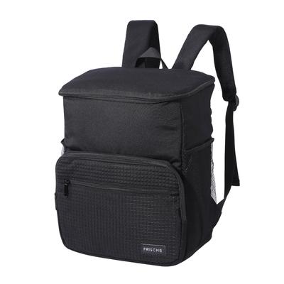 [St.espoir] Insulated Backpack for Camping, Shopping, and Travel - Black, Foldable, Ideal for Carrying Food and Ingredients