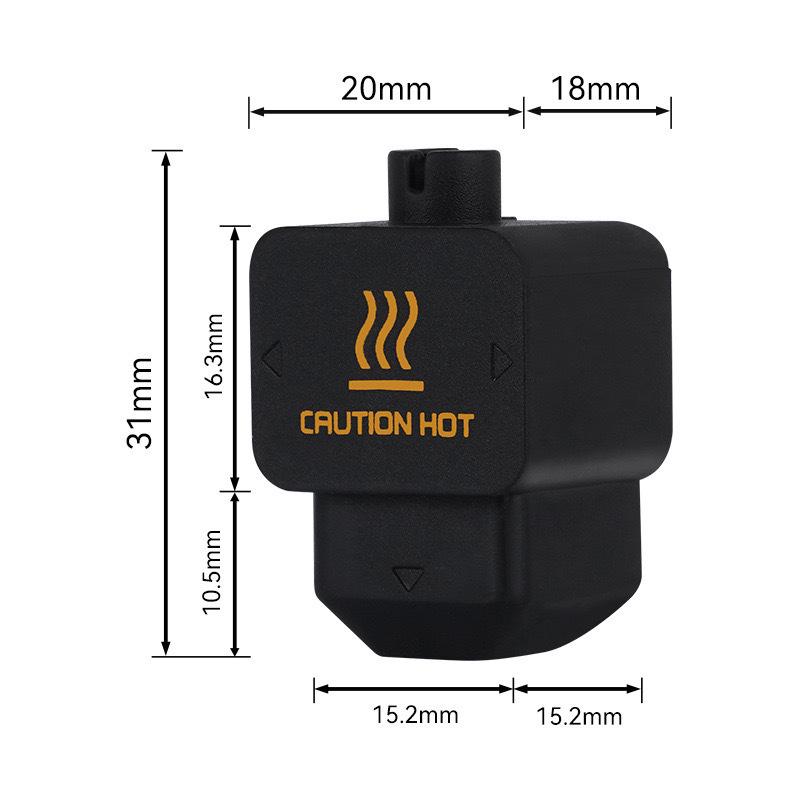 Tuozhu H2D Detachable Steel Nozzle Hotend HF Extrusion Head for A1/A1mini