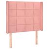 VidaXL LED Headboard Bedroom Furniture Single Bed Accessory Headboard Bed Frame Interior Pink 3124095