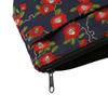 Senshishuin Nishijin Brocade PouchShrine Stamp Book Case (Lined) Navy Blue Snow-Wrapped Camellia (Small)