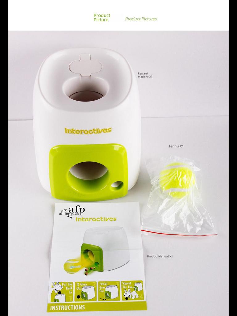 Interaktywna Nagroda do Treningu Psa Podajnik Piłek Tenisowych Zabawka