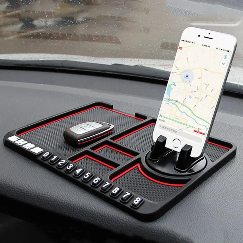 1PCS Car Multifunction Non Slip Phone Pad Car Dashboard Non Slip Phone Holder Mat Anti-skid Silicone Mat Car Accessories