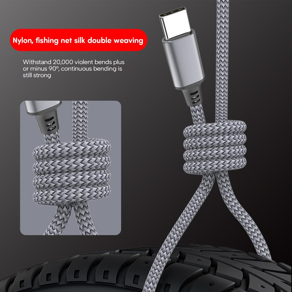 USB C To Type C Extended Link Cable PD60W Fast Charging Charger Cable Data Transfer Cord 480Mbps for Phone Tablet Laptop