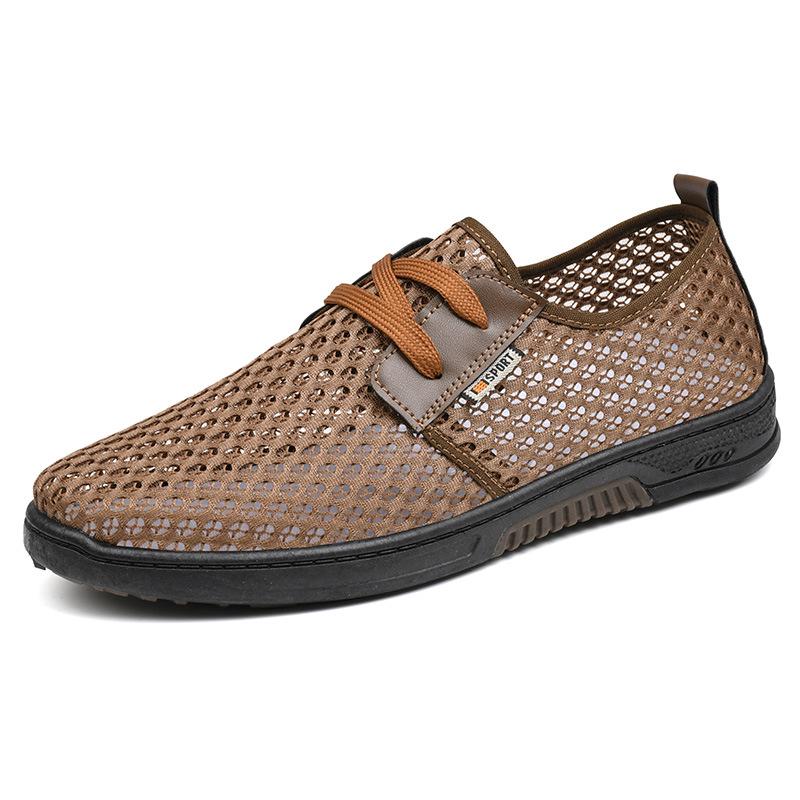 2025 Men s Lightweight Breathable Mesh Shoes: Soft, Non-slip Sole, Stylish Summer Sandals 42