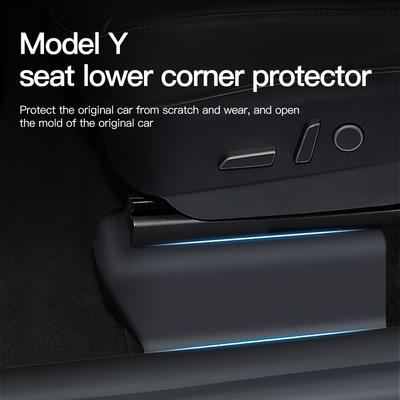 For Tesla Model Y 2022  Rear Built-in Sill Bar Under The Seat Corner Guard Car