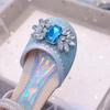 Girls' Rhinestone Sparkly Soft-Soled Sandals - 2025 Summer Princess Dance Shoes