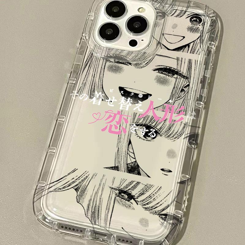 Cute Animal Female Lead Kitagawa Marin Case For iPhone 16 15 14 13 12 11 Pro Max Plus 7 8 Plus XR X XS SE 2020 Silicone Etui