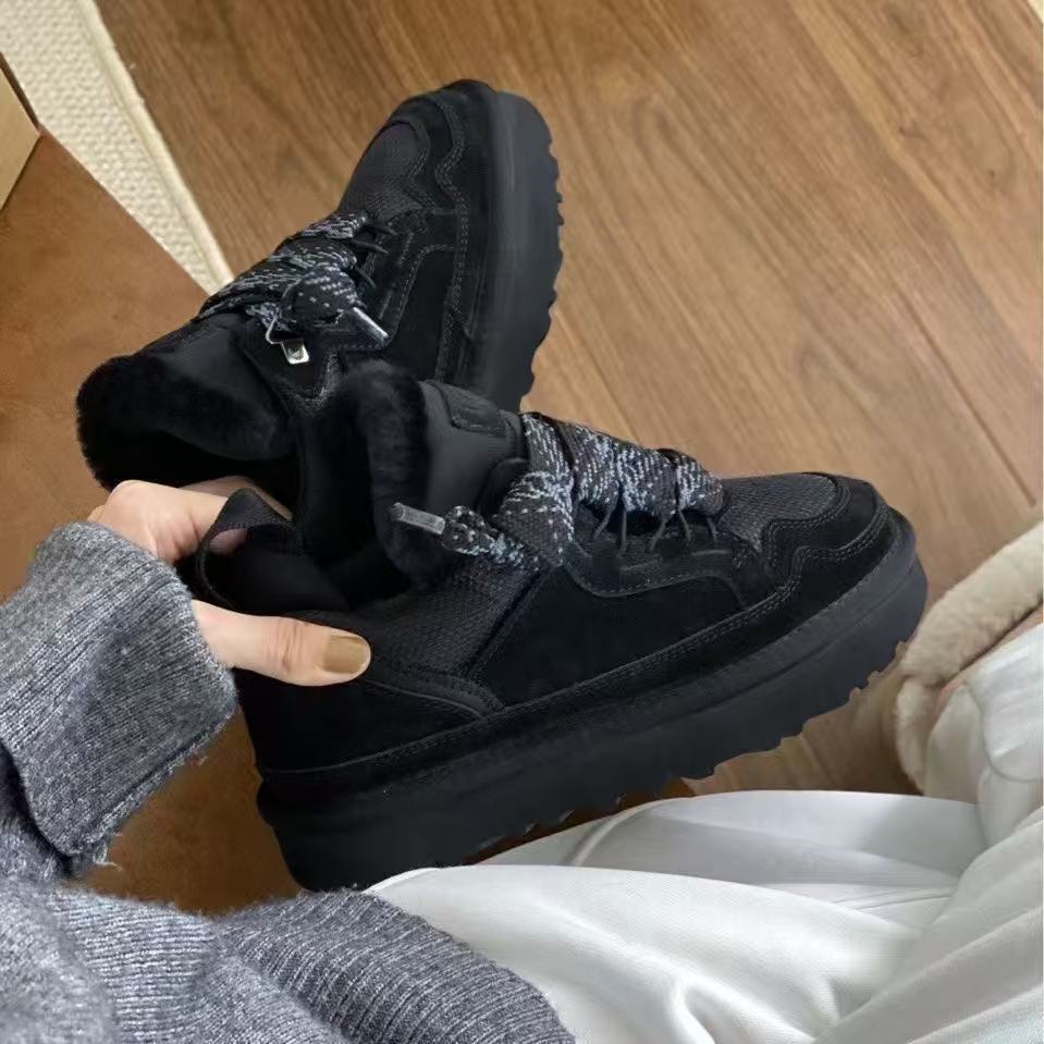 Новые зимние ботинки Mel с низким голенищем, модные, универсальные, повседневные, удобные и теплые, из натуральной кожи, с натуральным мехом, для женщин 43