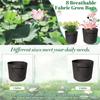 Pond Plant Thickened Nonwoven Plant Fabric Pots With Handles Durables Breathe Reusable Plant Bags 2 Gallon