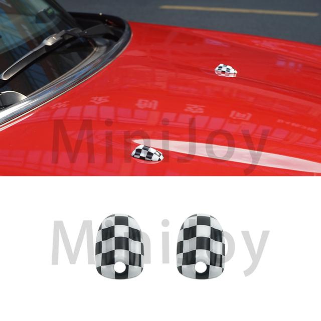 Union Jack Car Wiper Water Spray Nozzle Covers For MINI Cooper S One Countryman Clubman F54 F55 F57 F56 F60 Auto-Accessories