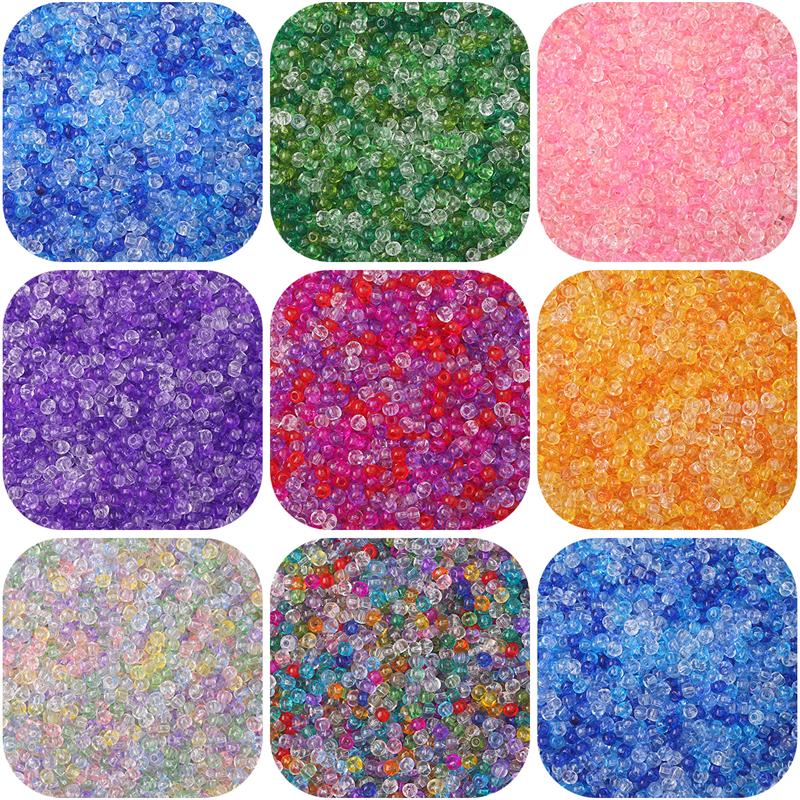 10g/pose Charm tsjekkiske glassfrøperler for armbåndfremstilling DIY-solbriller Øretelefonkjede Halskjede Smykketilbehør