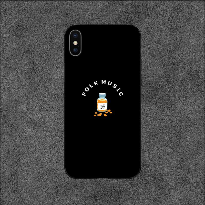 FOLK MUSIC Phone Case For iPhone 11 12 Mini 13 14 15 Pro XS Max X Plus SE XR Shell