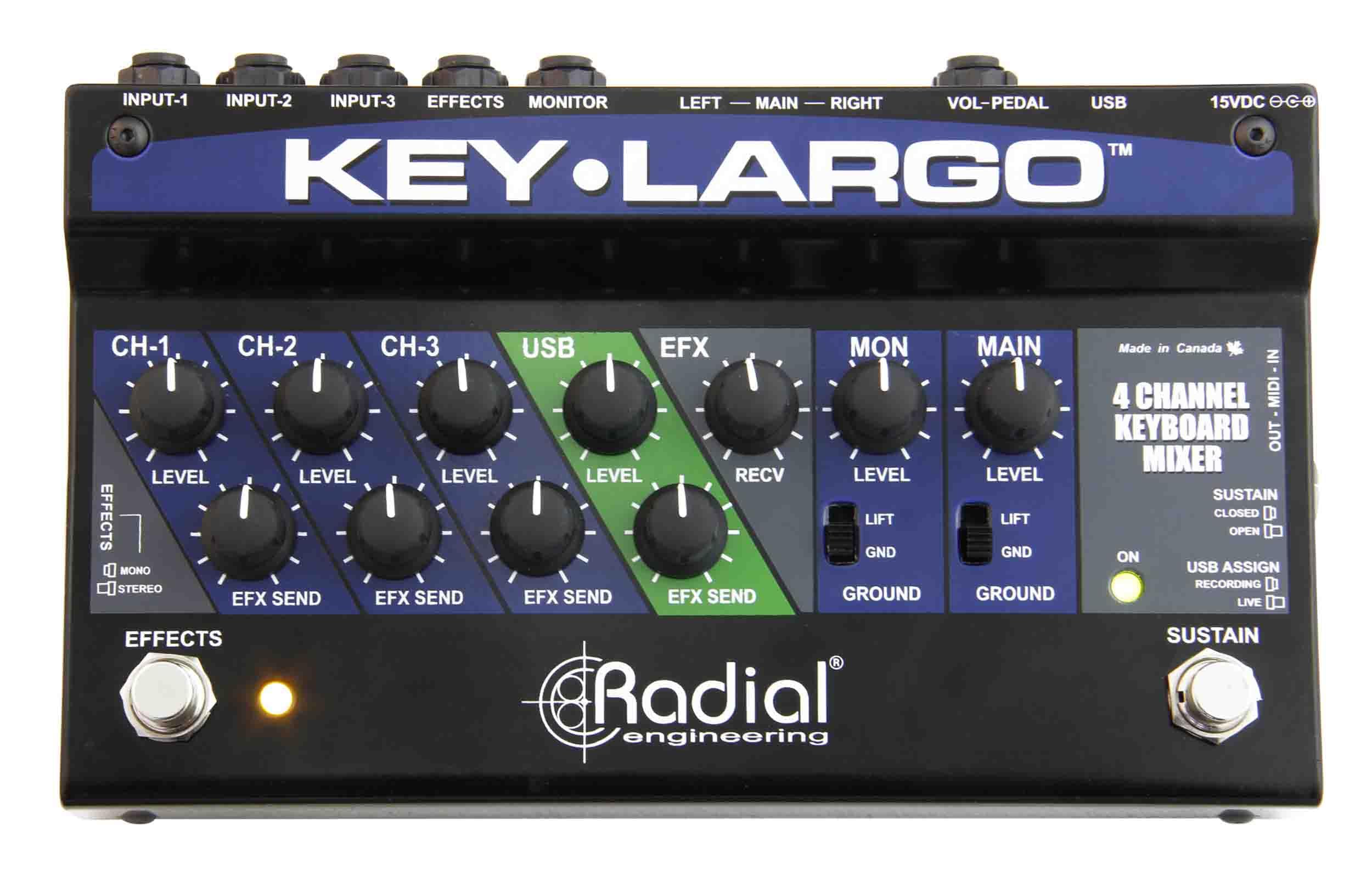 

Radial Keyboard Mixer Performance Pedal regular import & KEY-LARGO [Domestic product]