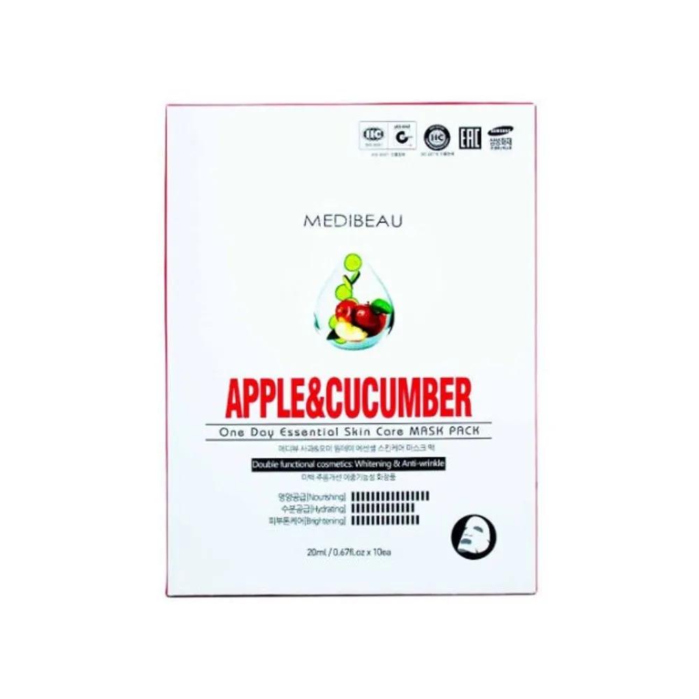 

MEDIBEAU One Day Essential Skincare Mask Pack 20ml - Apple & Cucumber 10 Sheets