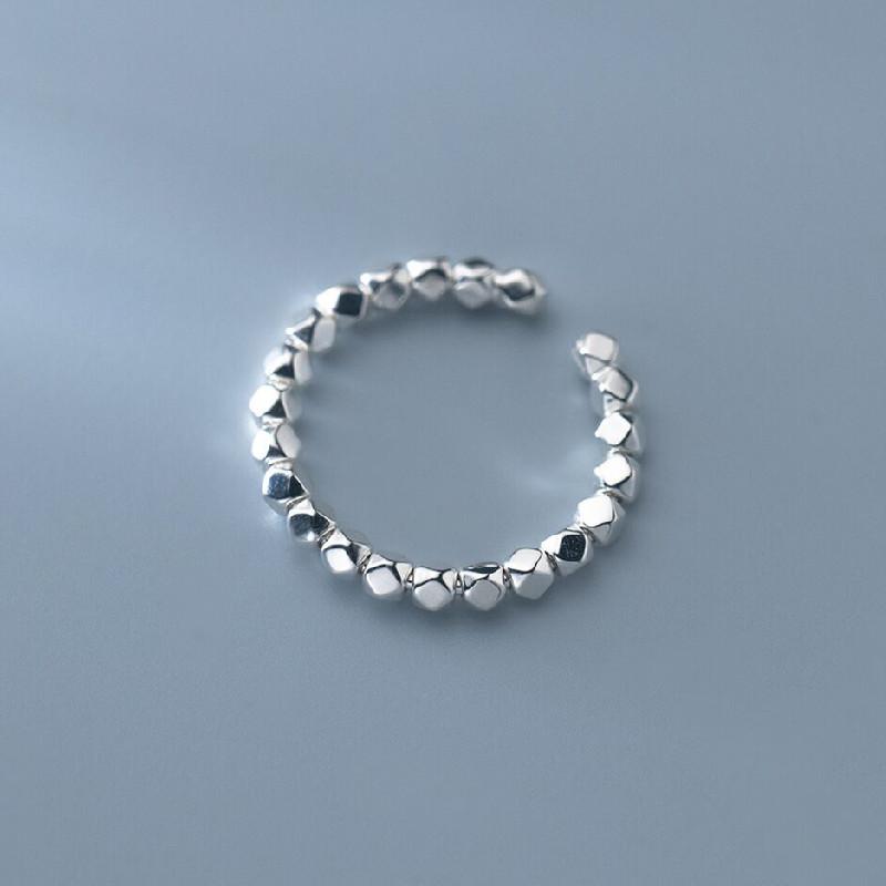 925 Sterling Silver Geometry Bead Engagement Woman Rings Wedding Ring Party High Quality Jewelry Ladies Accessories Jewellery