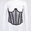 Women Sleeveless Through Mesh Waist Slim Shaper Shapewear Corset Bandage