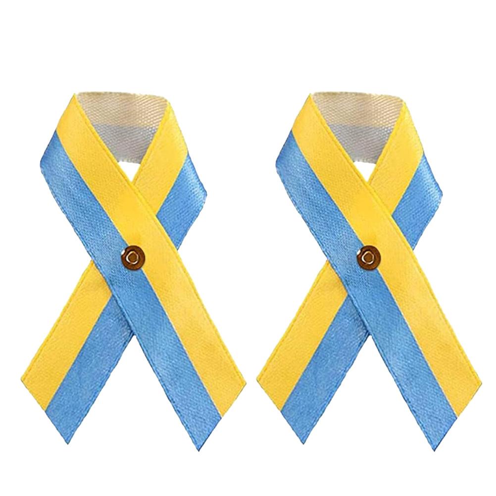 

Значки-стрічки обізнаності про Україну Значок прапора України Український значок Значок у формі стрічки синьо-жовтого кольору Подарунки для України