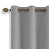Dual-Sided Full Blackout Imitation Linen Curtains