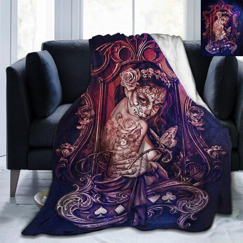 Weiche Überwurfdecke aus Flanell, für alle Jahreszeiten, leicht, für Wohnzimmer/Schlafzimmer, warme Decke