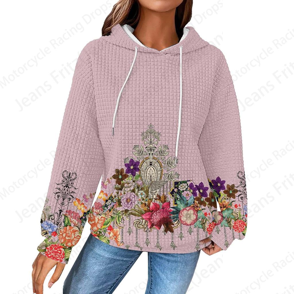 3d Print Women Fashion Oversized Hoodies  Sweats Flower Coat Casual Sweatshirt Pullover Clothing