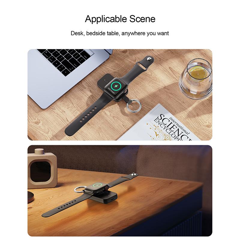 V9 Portable 1000MA Magnetic Watch Power Bank Suitable for 8th Generation Keychain Watch Wireless Charging