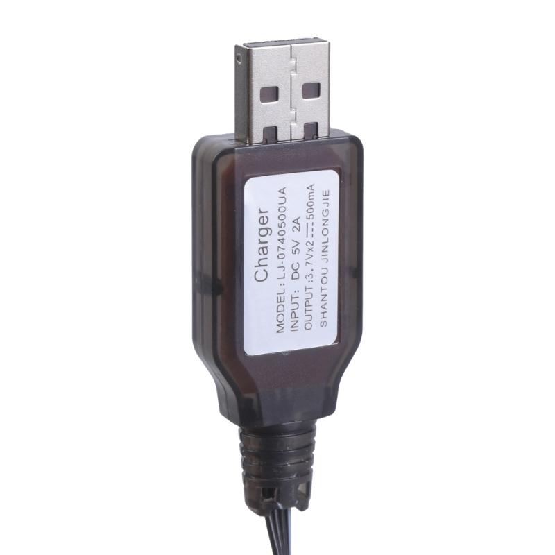 SM4P USB Charging Cable SM4P Charger LED Indicators For 7.4V LithiumBattery RCModel Vehicles Boats Remote Controlled Toy