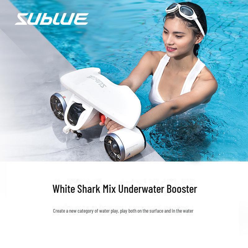 

Ручний підводний двигун White Shark Mix для вільного занурення та плавання. One Size
