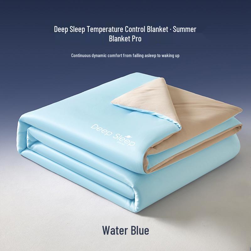Breathable Cotton Summer Quilt for Cool Sleep - Temperature Control, Comfortable, for Single or Double Bed