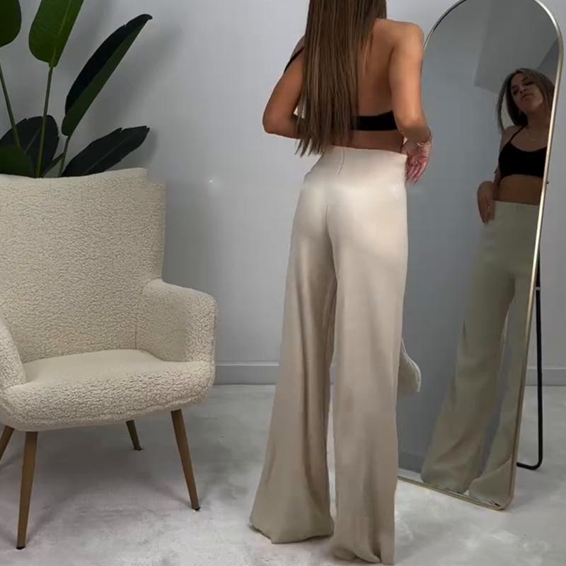 2025 Autumn Women's Versatile Loose Round Neck Sweater Set