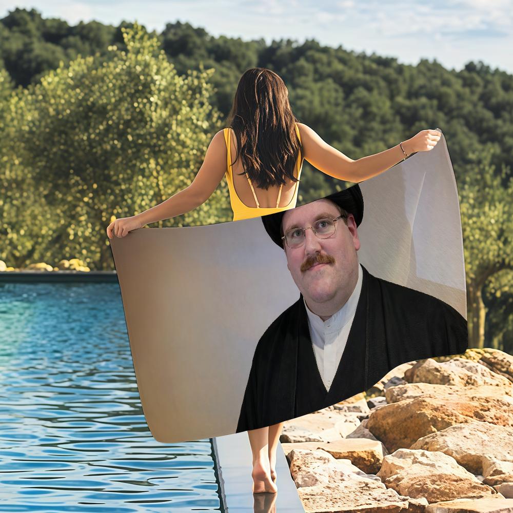 Funny man Drachenlord Towel Quick Drying Beach Towels Are Suitable For Swimming Pools Camping Yoga And The Gym