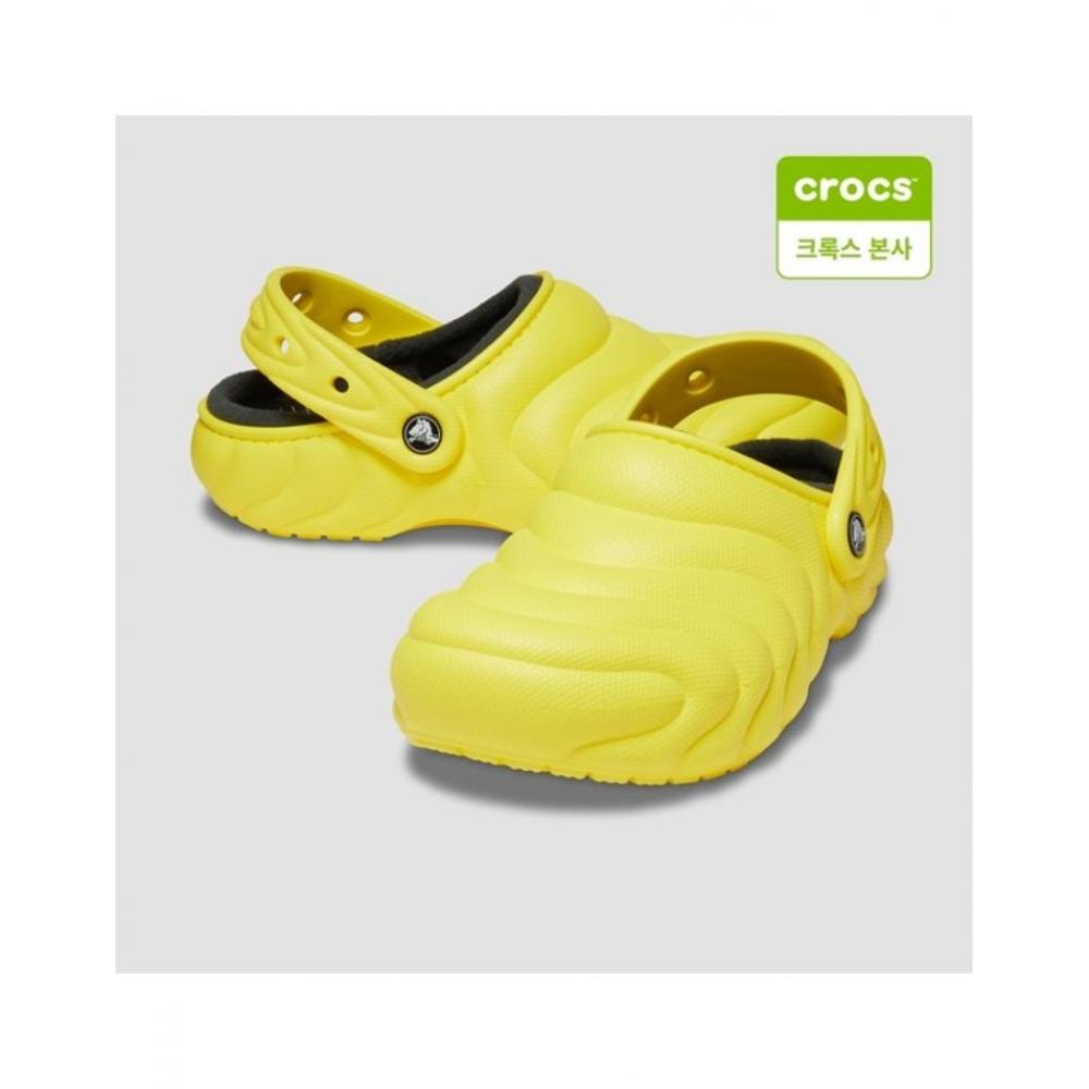 

Crocs Сабо унисекс классические с подкладкой Overpuff 210059 77j 77J cyber yellow/M10W12