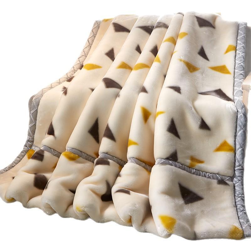 Double-Layer Thickened Raschel Blanket for Adults and Children