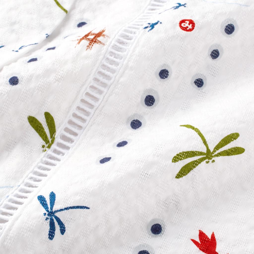 MIKI HOUSE Jinbei Suit Short Dragonfly and Goldfish Made In Perfect for Fireworks Summer Baby Set, Sleeves, Design, Japan, Boys', Festivals,