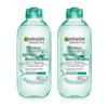 Garnier Hyaluronsäure Mizellenwasser Gesichtsreiniger und Make-up-Entferner 400ml, 2 Stück