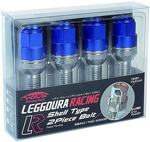 KYO-EI (Kyoei Industry) LEGGDURA RACING Wheel Bolts, M14 X P1.5, 13R Taper, 40mm Neck, Blue, KIC7040U4