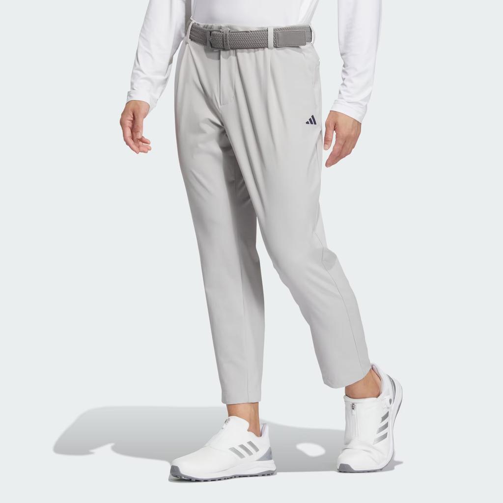 Adidas Aeroready 4-Way Stretch 9/10 Wide Letter Logo Print Golf Knitted Sports Pants Men Pants Light-Gray IN9021