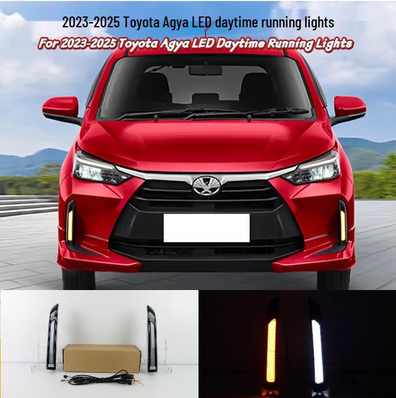 2023-2025 Toyota Agya Front Bumper, Fog, and Tri-Color Daytime Running Lights