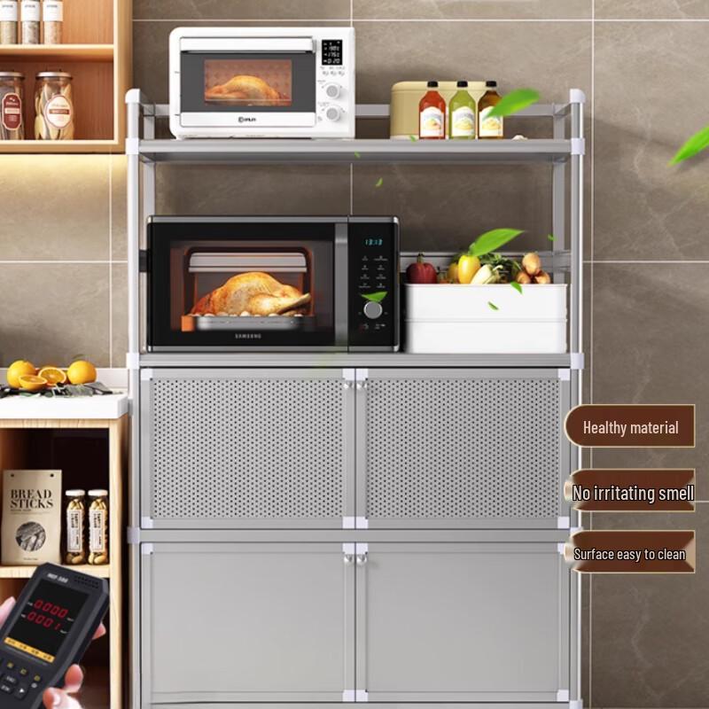 Modern Carbon Steel Kitchen Storage Cabinet