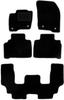 Black Velour Floor Mats For: Ford S-MAX MK2 Minivan (2015-)
