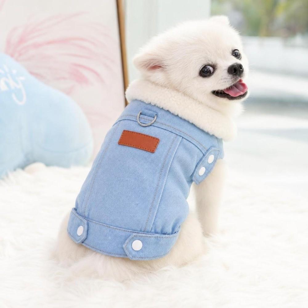 Winter Dog Hiking Jacket Plush Lining Dog Vest Coat Fashion Pet Clothes for Small Medium Dog
