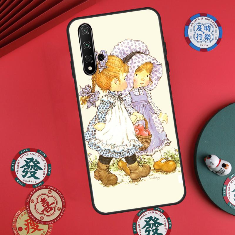 Sarah Kay pattern For Huawei Nova 11 Pro 9 10 SE Y70 Y60 Y90 Y61 Y91 Y73 Y72 12s 12i 11i 8i P30 P40 Lite Case