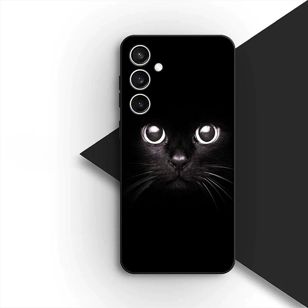 Phone Cover for Apple iPhone 17 Air 12 13 Pro Max Mini ProMax 7 + 8 Plus 7+ 8+ Soft Silicone Case Eyes Cat Meow Kitten Paw