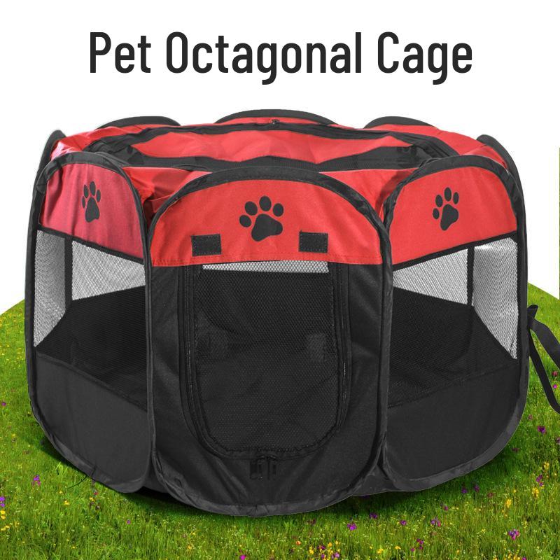 Extra Large Scratch-Resistant Whelping Box: Foldable Kitten & Puppy Tent Cage